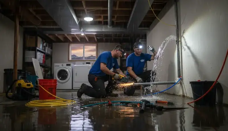 Expert Plumbing Pro - emergency-burst-pipe-repair-for-a-home-in-the-pleasant-view-neighborhood