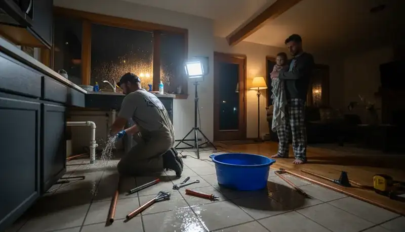 Expert Plumbing Pro - late-night-burst-pipe-repair-for-a-golden-co-family-home