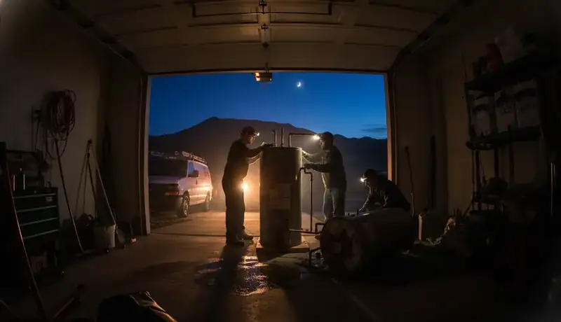 Expert Plumbing Pro - late-night-water-heater-failure-and-replacement-in-north-table-mountain